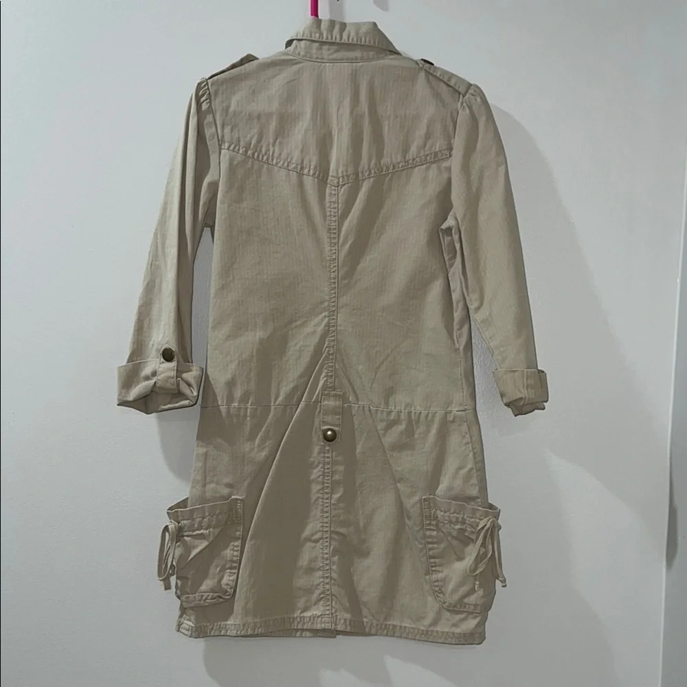 Girls Beige Utility dress - Picture 2 of 5